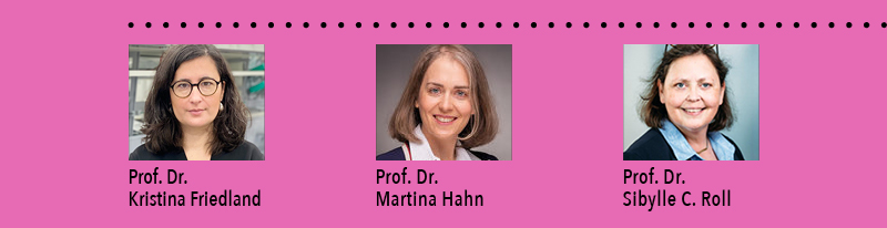 Prof. Dr. Kristina Friedland, Prof. Dr. Martina Hahn, Prof. Dr. Sibylle C. Roll